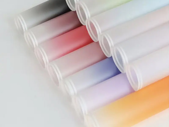 Pack 20 papel coreano colores lisos doble linea blanca 